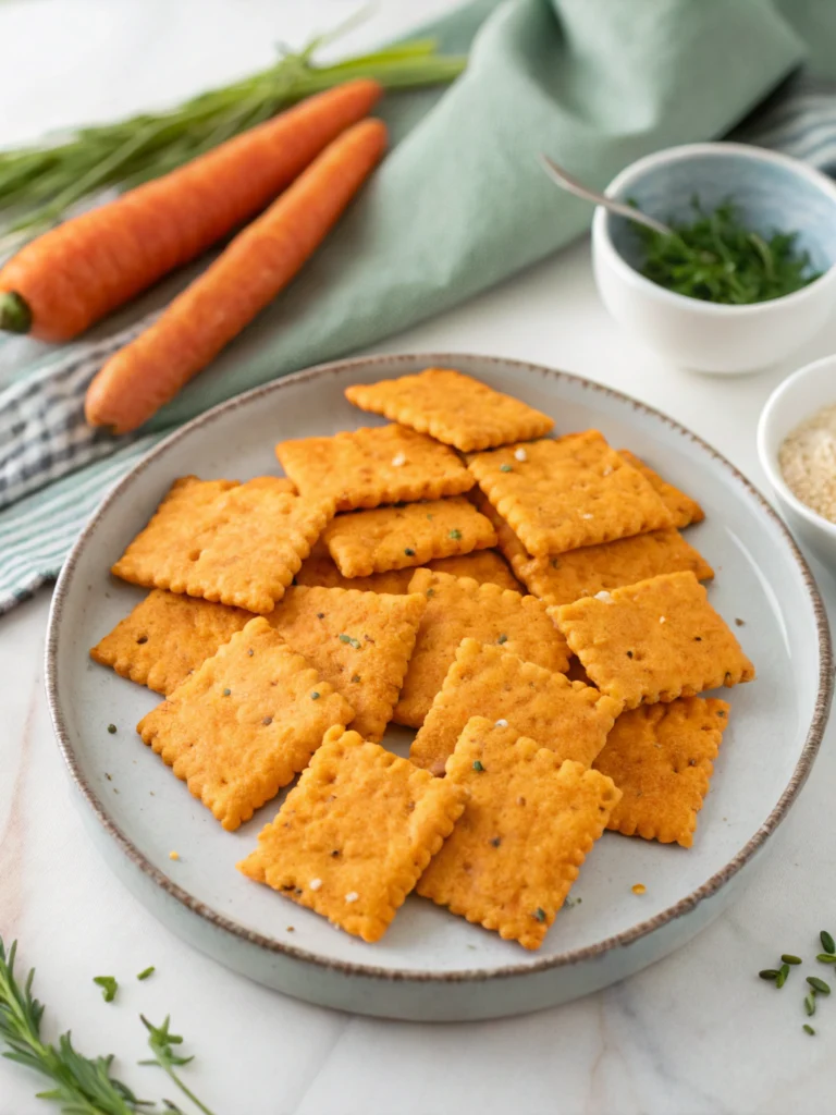 Crackers de zanahoria sin gluten