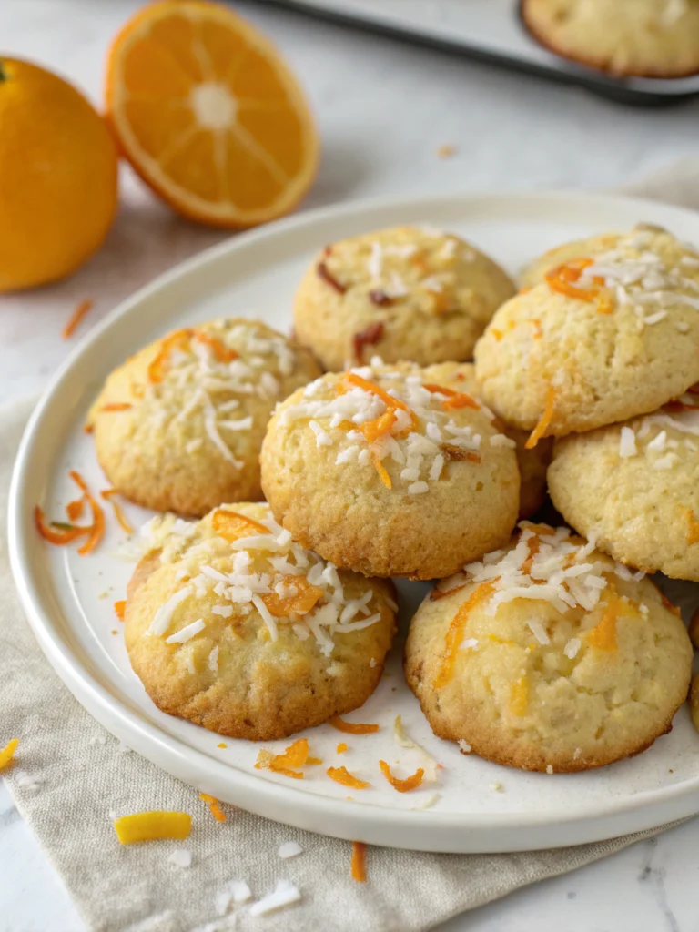 Galletas de naranja y coco
