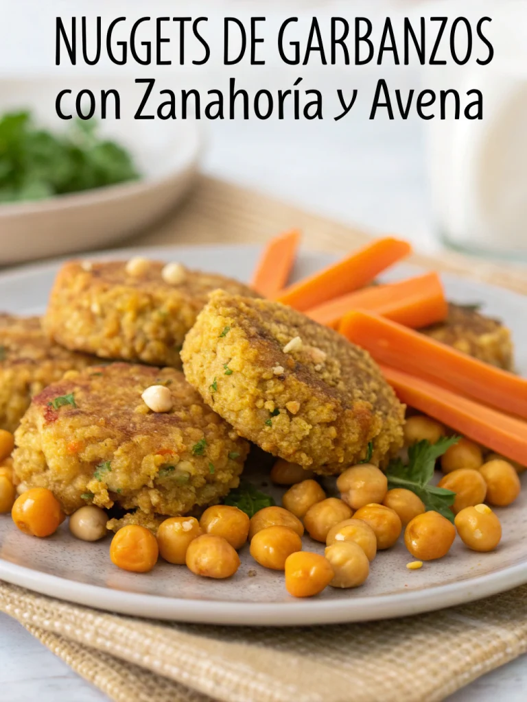 Nuggets de Garbanzos con Zanahoria y Avena