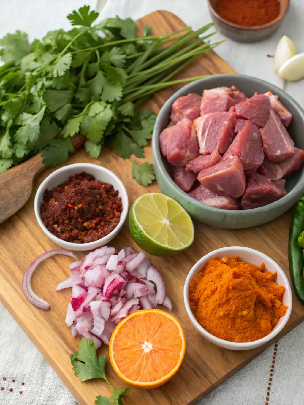 Ingredientes de Cochinita Pibil