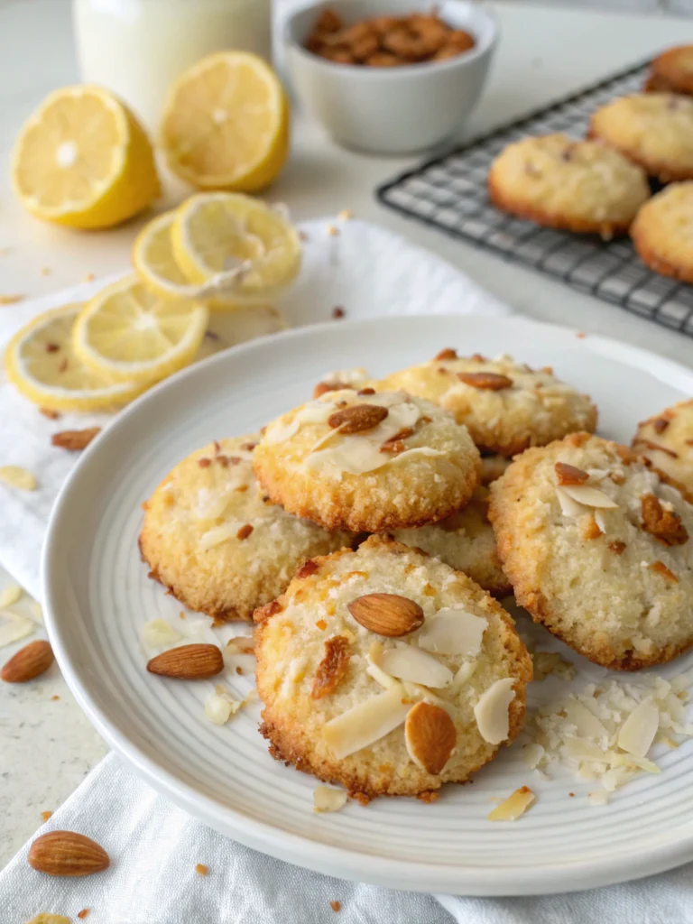 Galletas Keto de Coco, Almendra y Limón