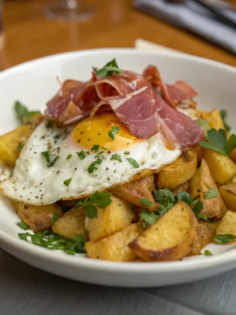 Huevos Rotos con Jamón