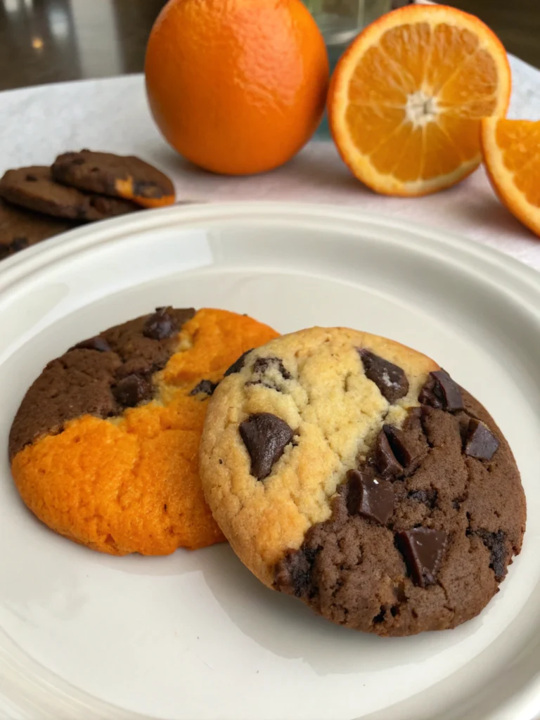 galleta de naranja y chocolate