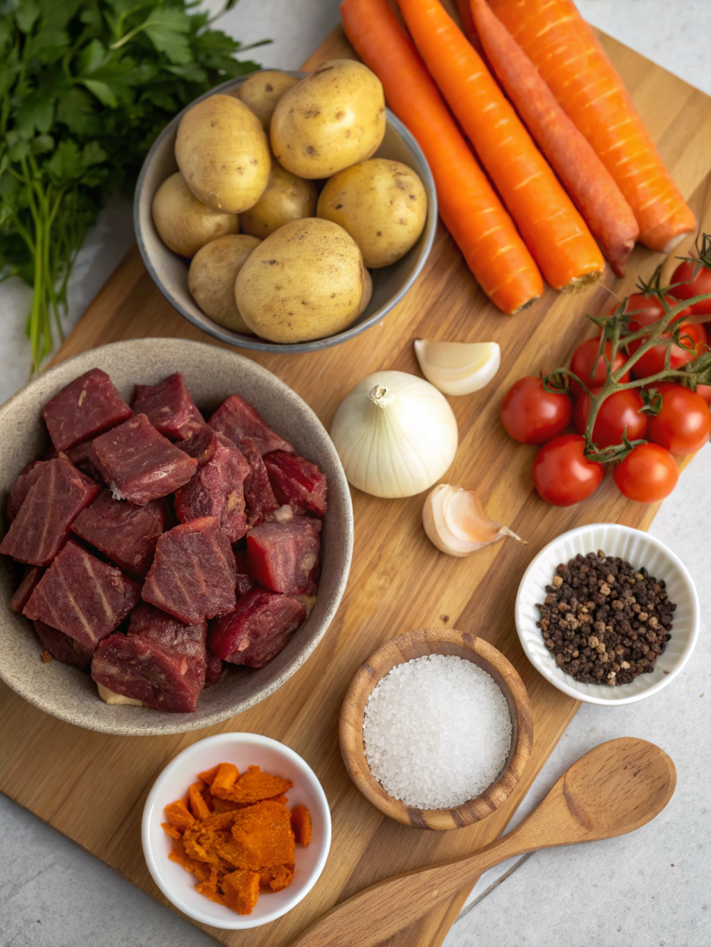 Ingredientes para Cazuela de Vacuno Casera