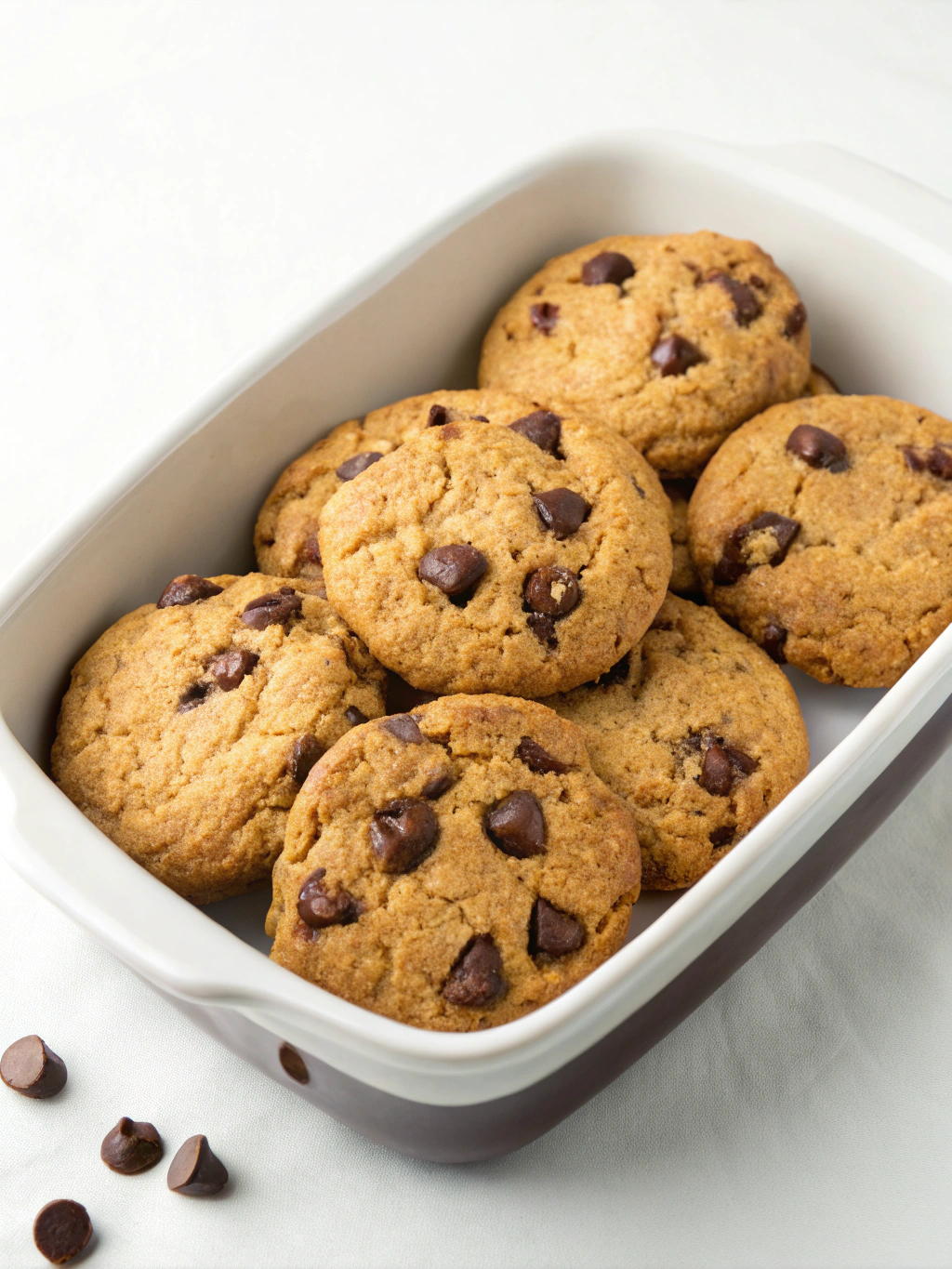 Galletas keto con chips de chocolate