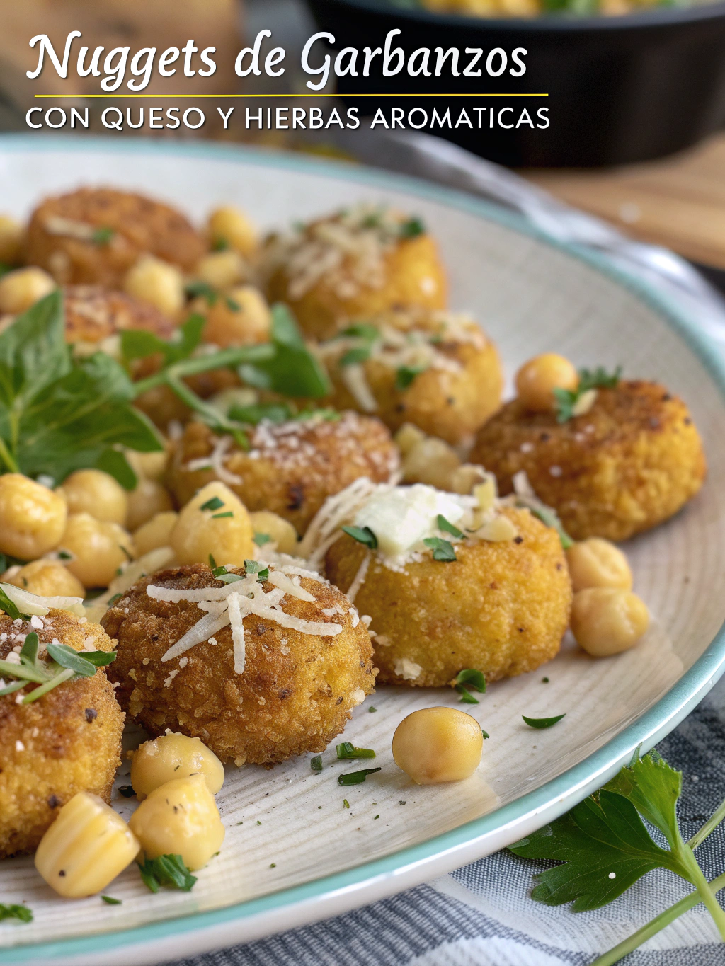 Nuggets de Garbanzos con Queso y Hierbas Aromáticas