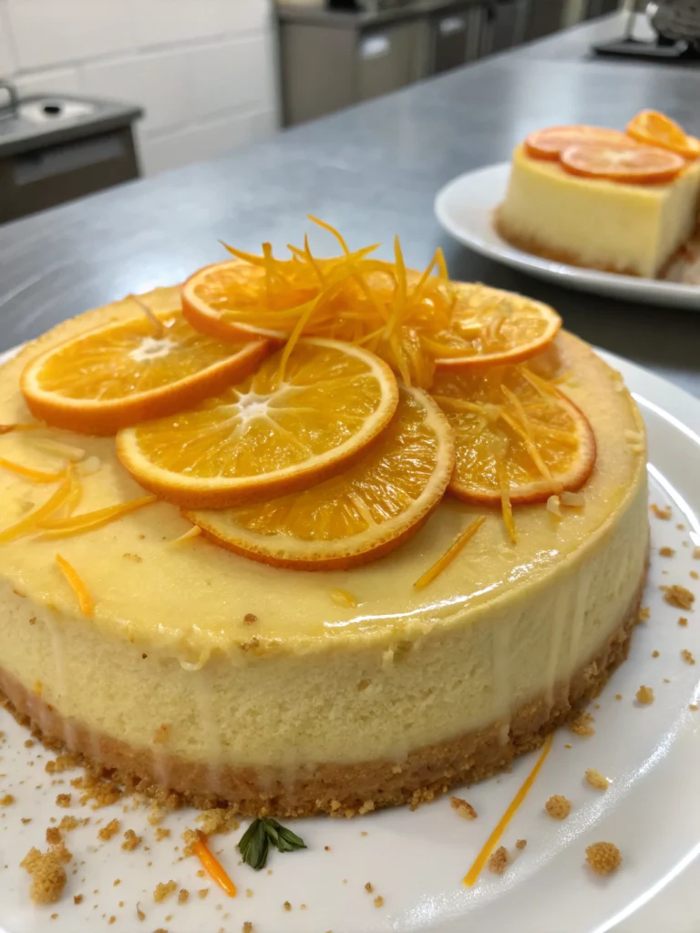 Queque cremoso de naranja