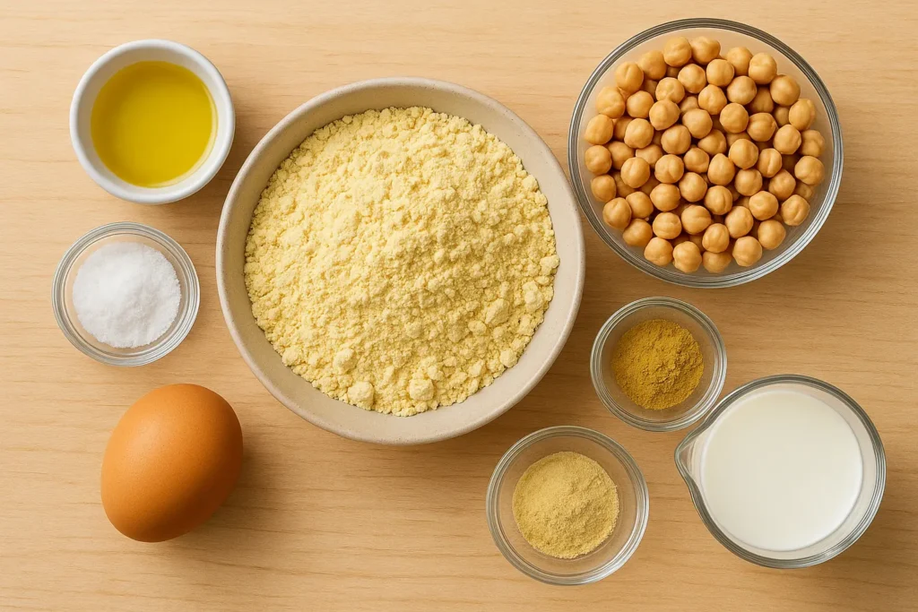 Panqueques de Garbanzos Ingredients