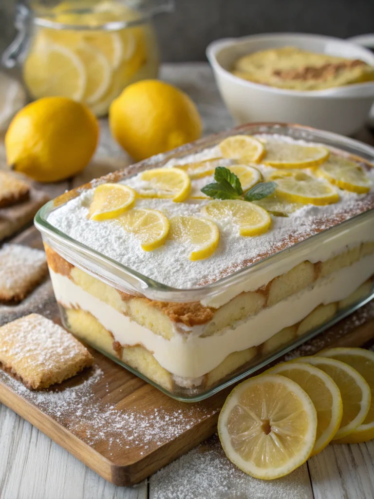 Tiramisú de limón