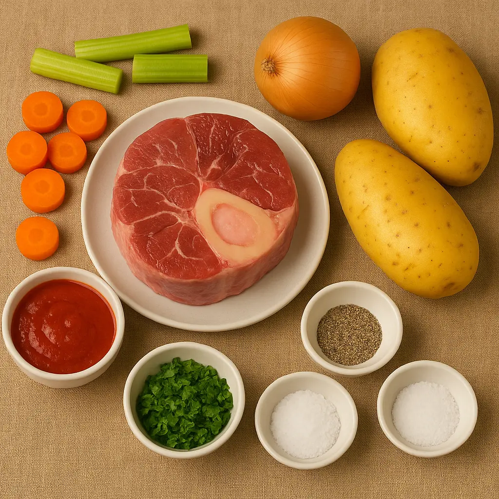 Cazuela de osobuco Ingredients
